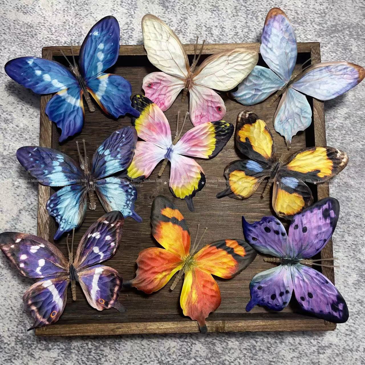 Home Textiles Design - 9Pcs Large Bionic Butterfly Artificial Butterfly