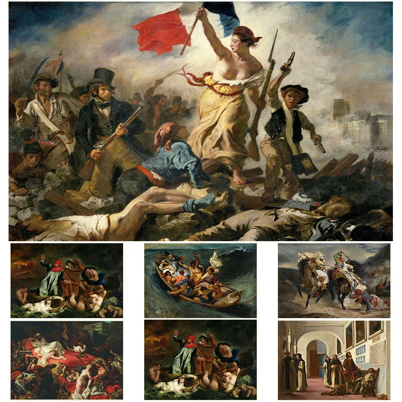 Home Textiles France - Artist Eugene Delacroix Liberty Leading The