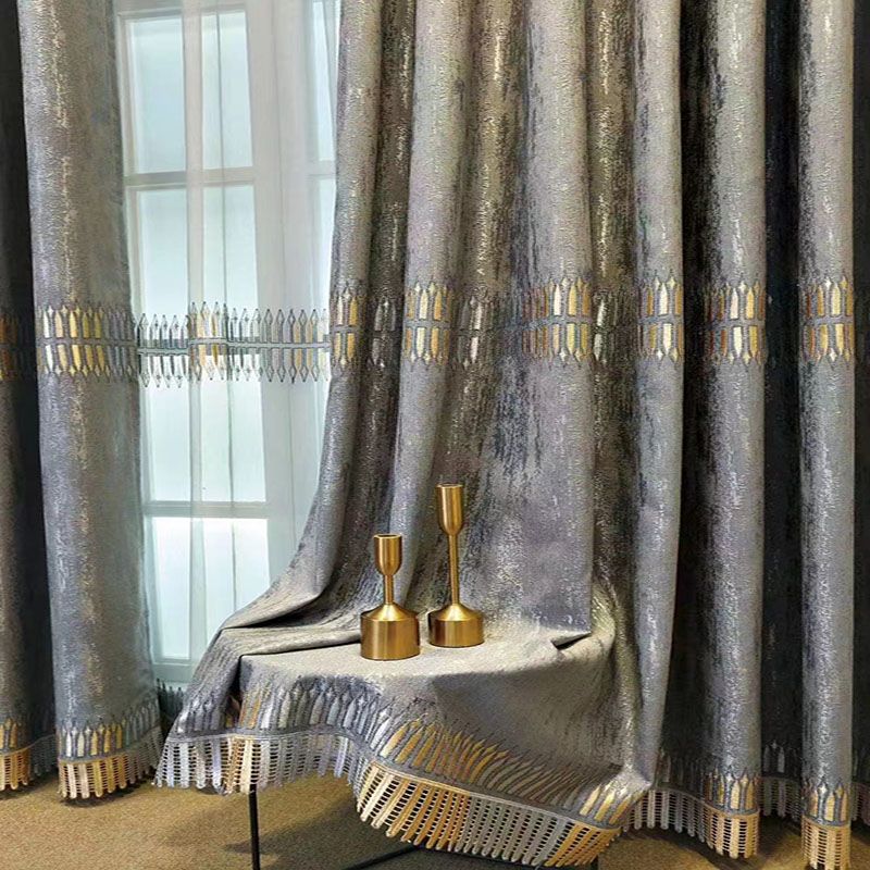 Luxury Embroidered Blackout Cu - огляд і ціна Home Textiles Luxury Curtains