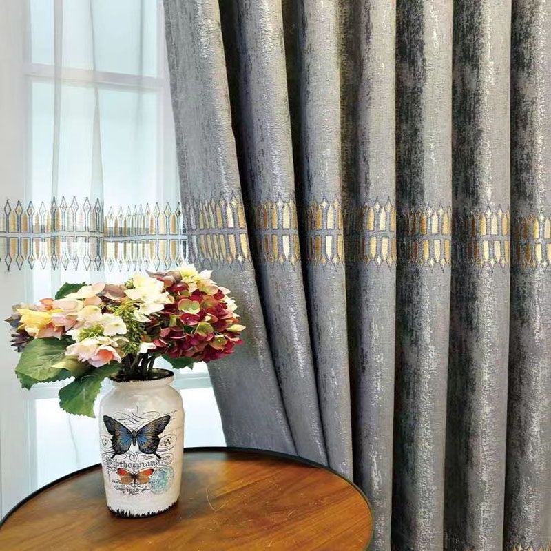Luxury Embroidered Blackout Cu - огляд і ціна Home Textiles Luxury Curtains