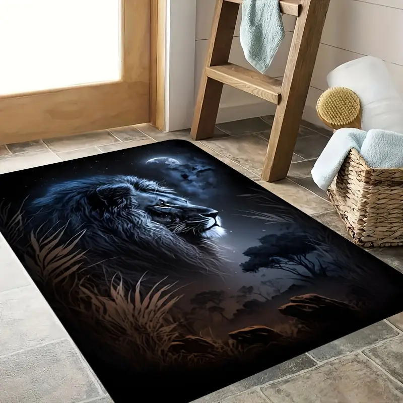 Starry Night Lion Floor Mat -  - огляд і ціна Home Textiles Design