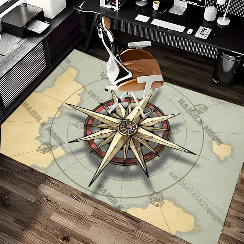 Compass Design Rug for Modern  - огляд і ціна Home Textiles Design