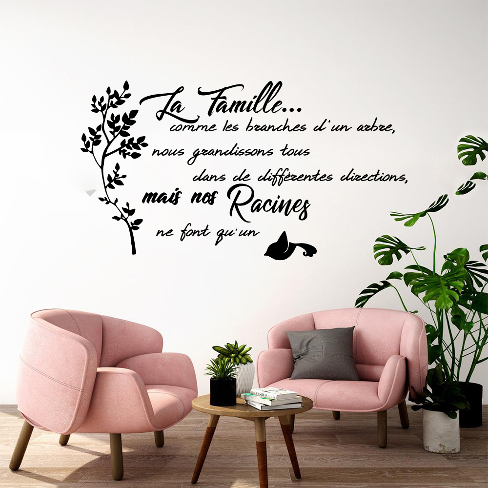 French Family Quote Tree Bird  - огляд і ціна Home Textiles France