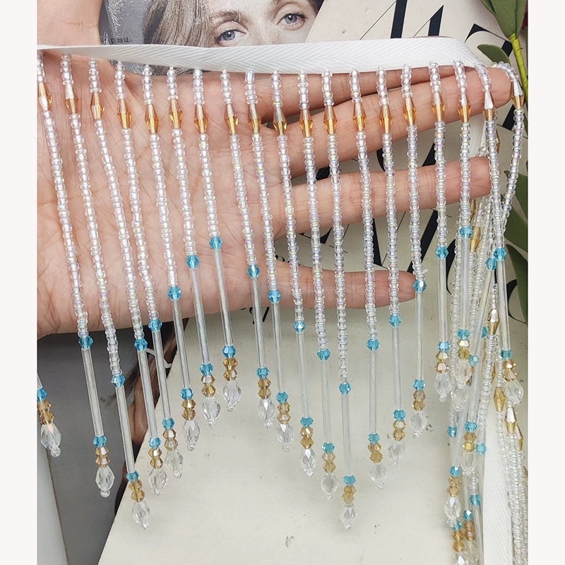 Handmade Beaded Fringe Trim, L - огляд і ціна Home Textiles Luxury Curtains